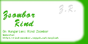 zsombor rind business card